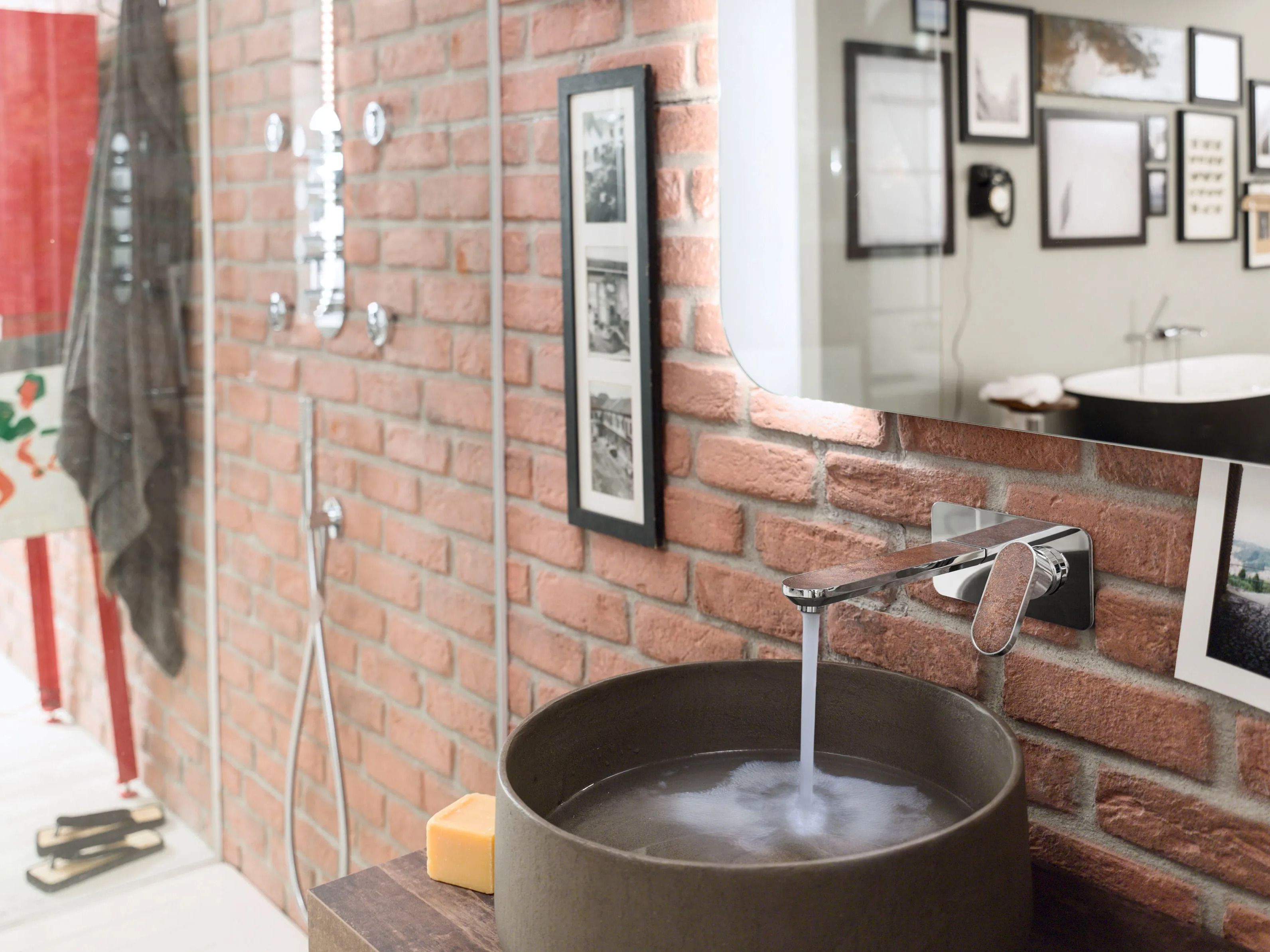 Настенный смеситель для раковины с пластиной Nobili платье ARCH-00024702 - Вид №3