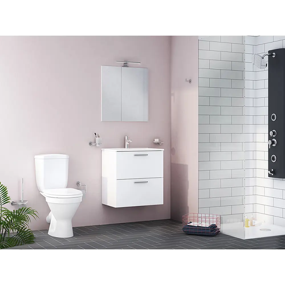 Унитаз-компакт Vitra Norm Zart косой выпуск двойной слив STLM-2004579 - Вид №4