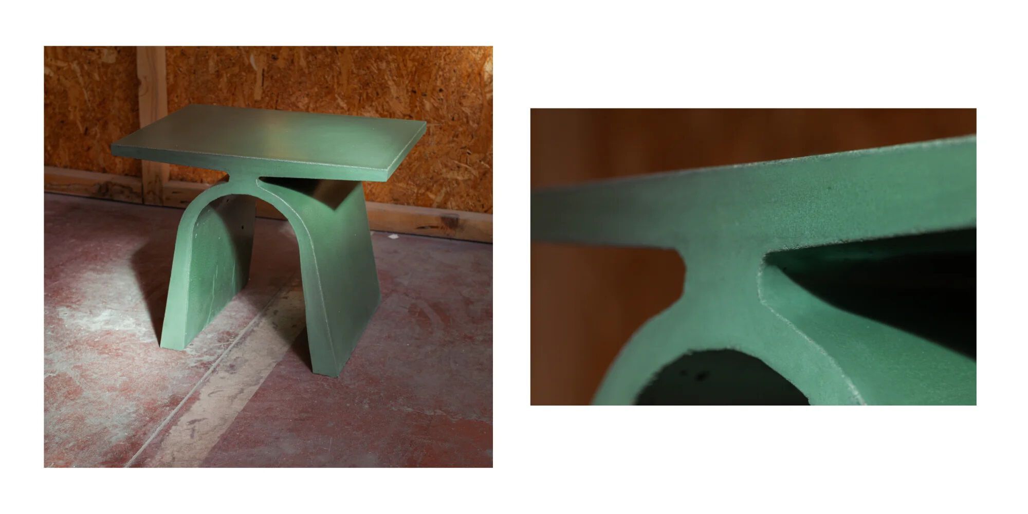 Прямоугольный бетонный журнальный столик Forma&Cemento Abecedario ARCH-00130294 - Вид №3