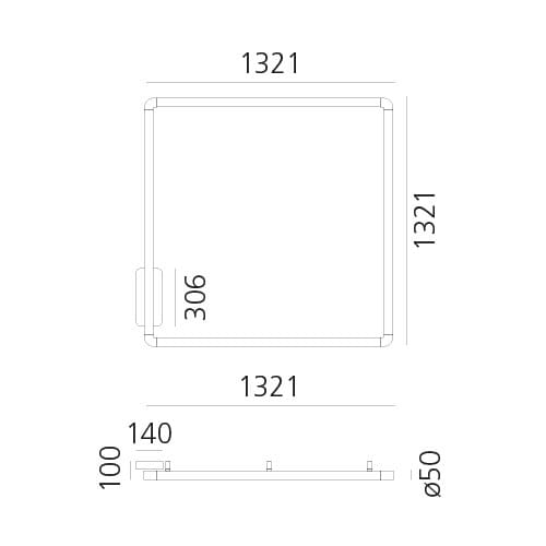 Настенный светильник / потолочный светильник из метакрилата Artemide алфавит света ARCH-00102858 - Вид №2