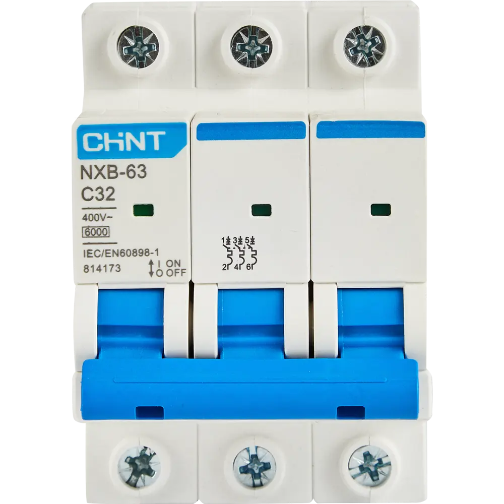 Автоматический выключатель CHINT NXB-63 3P C32 А 6 кА STLM-2059000 - Вид №1