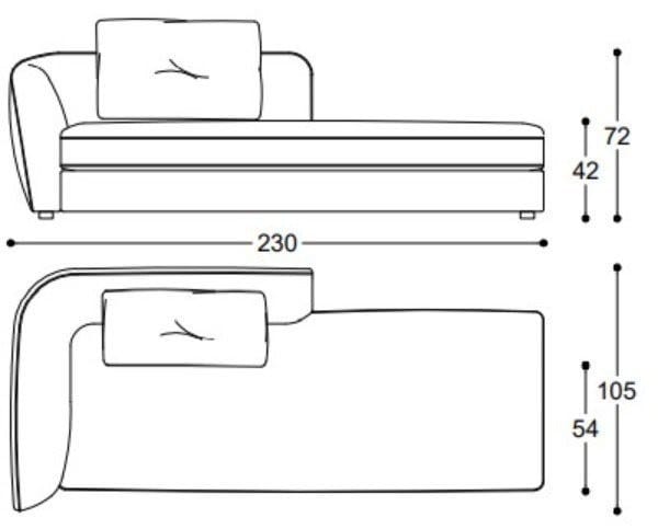 Модульный тканевый диван BLACK TIE LEVANTE ARCH-00017645 - Вид №2