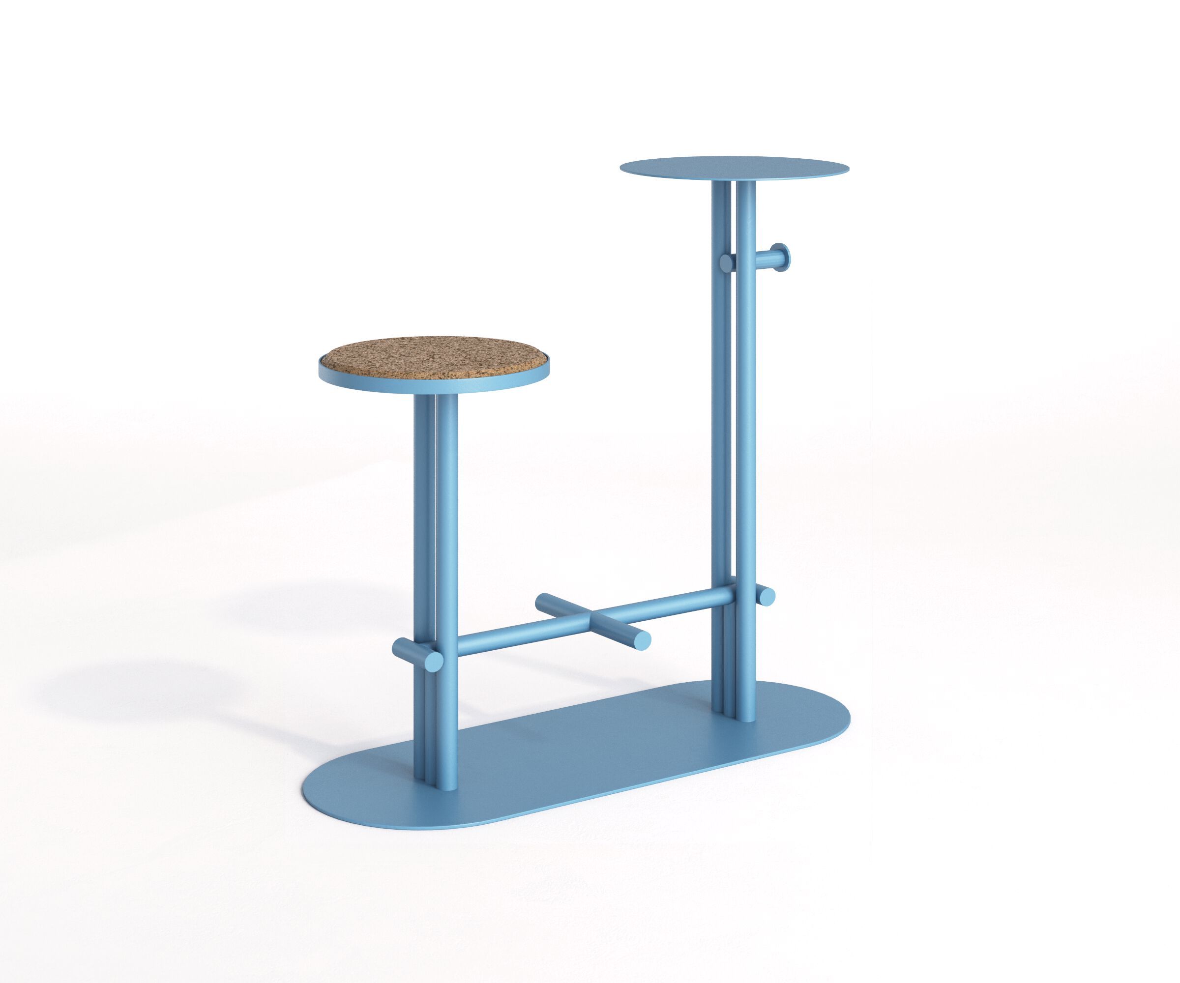 Стальной и пробковый высокий садовый стул с журнальным столиком Joyf точка ARCH-00111902 - Вид №14