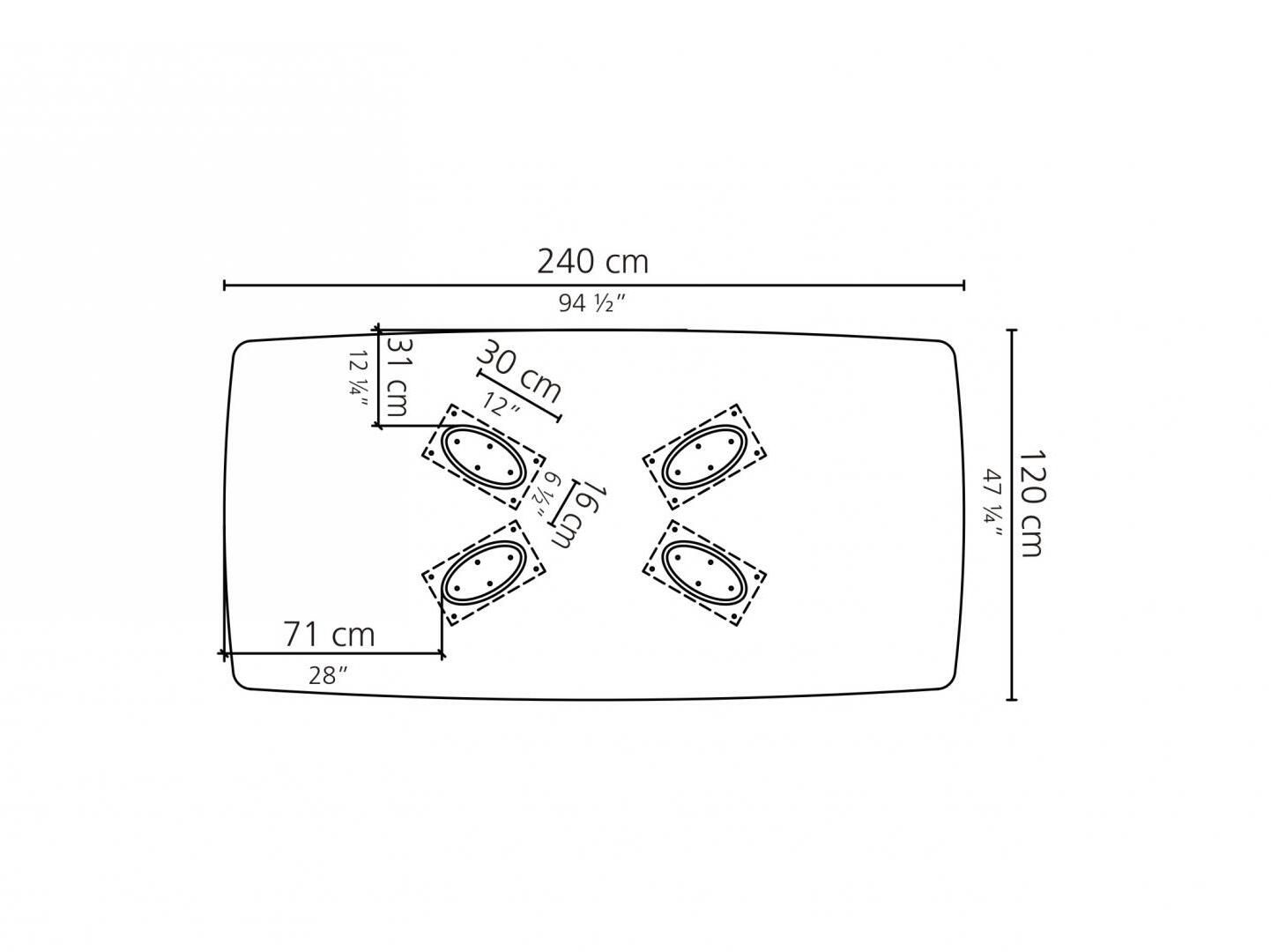 Прямоугольный мраморный стол Casamilano Arne ARCH-00034333 - Вид №9