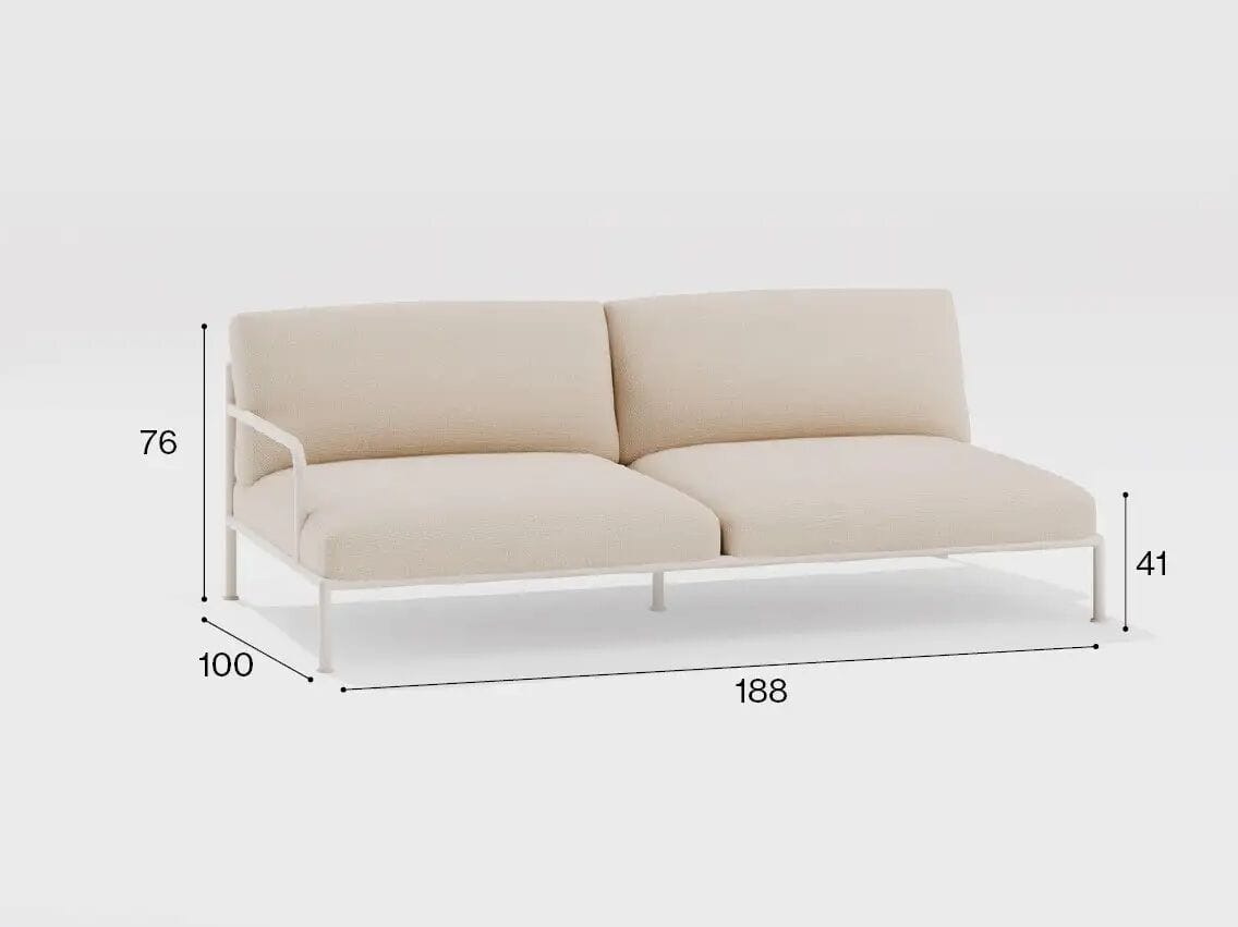 Тканевый садовый диван с подлокотниками FAST Roè ARCH-00001273 - Вид №3