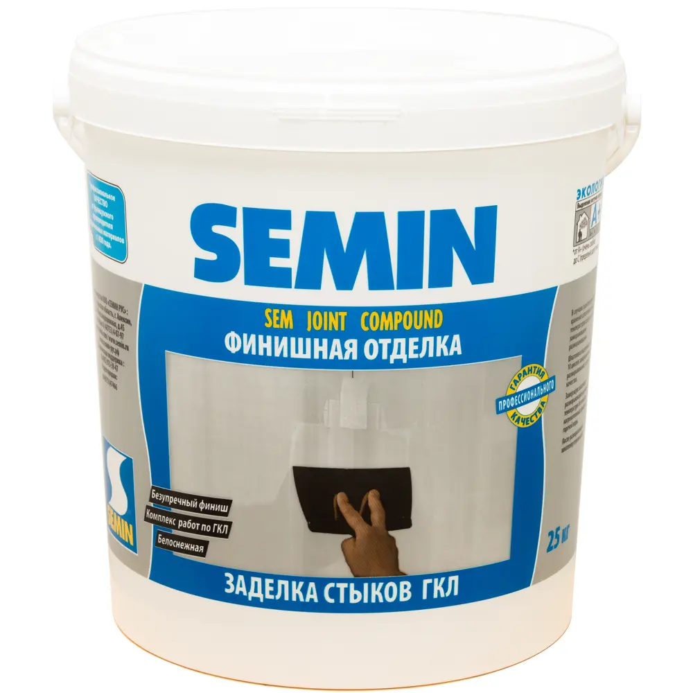 Шпаклёвка для заделки швов Semin Sem Joint 25 кг Sem-joint Compound STLM-2022417