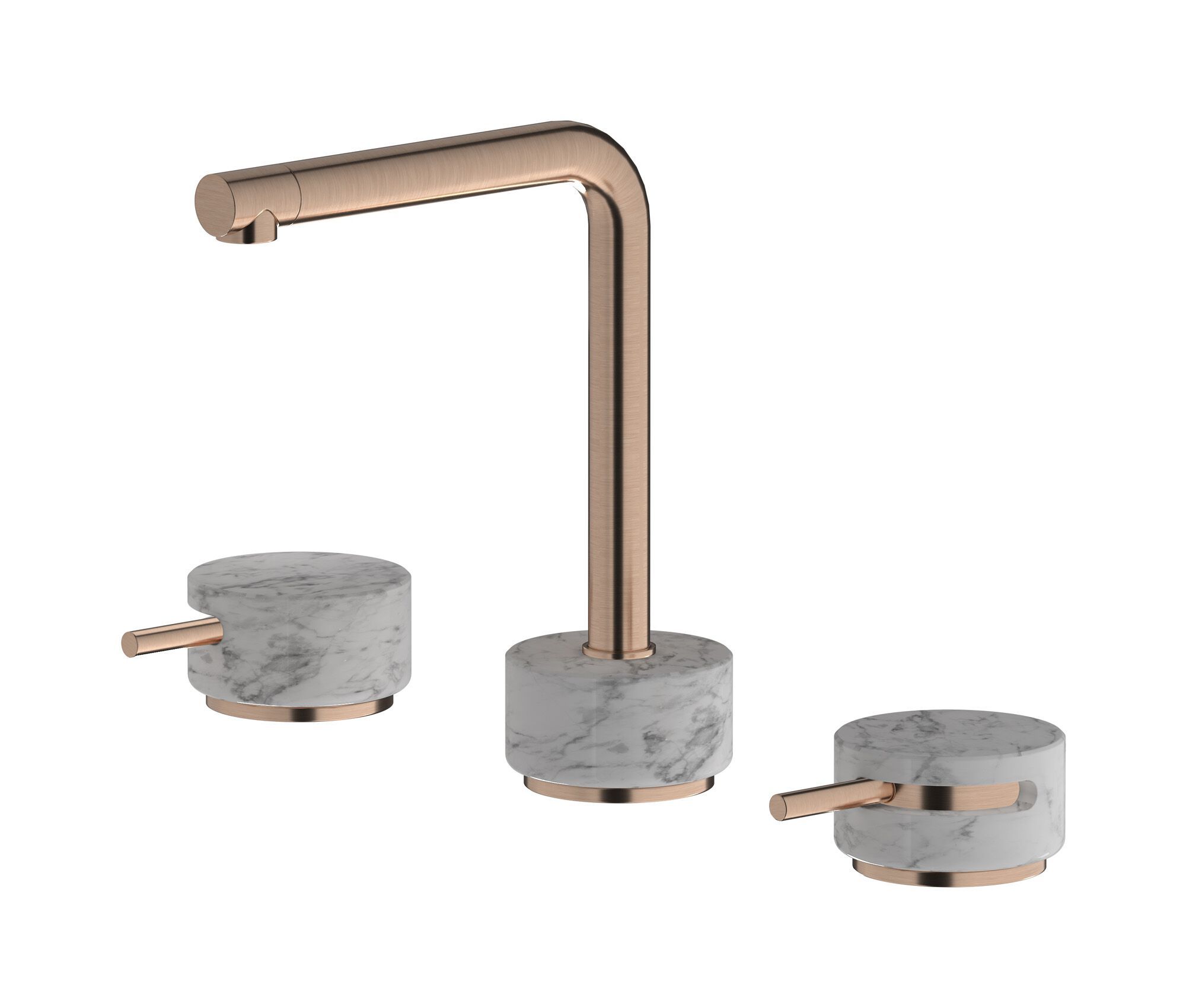 Смеситель для раковины с 3 отверстиями для мраморной столешницы IB мрамор + мрамор Elle ARCH-00055279 - Вид №15