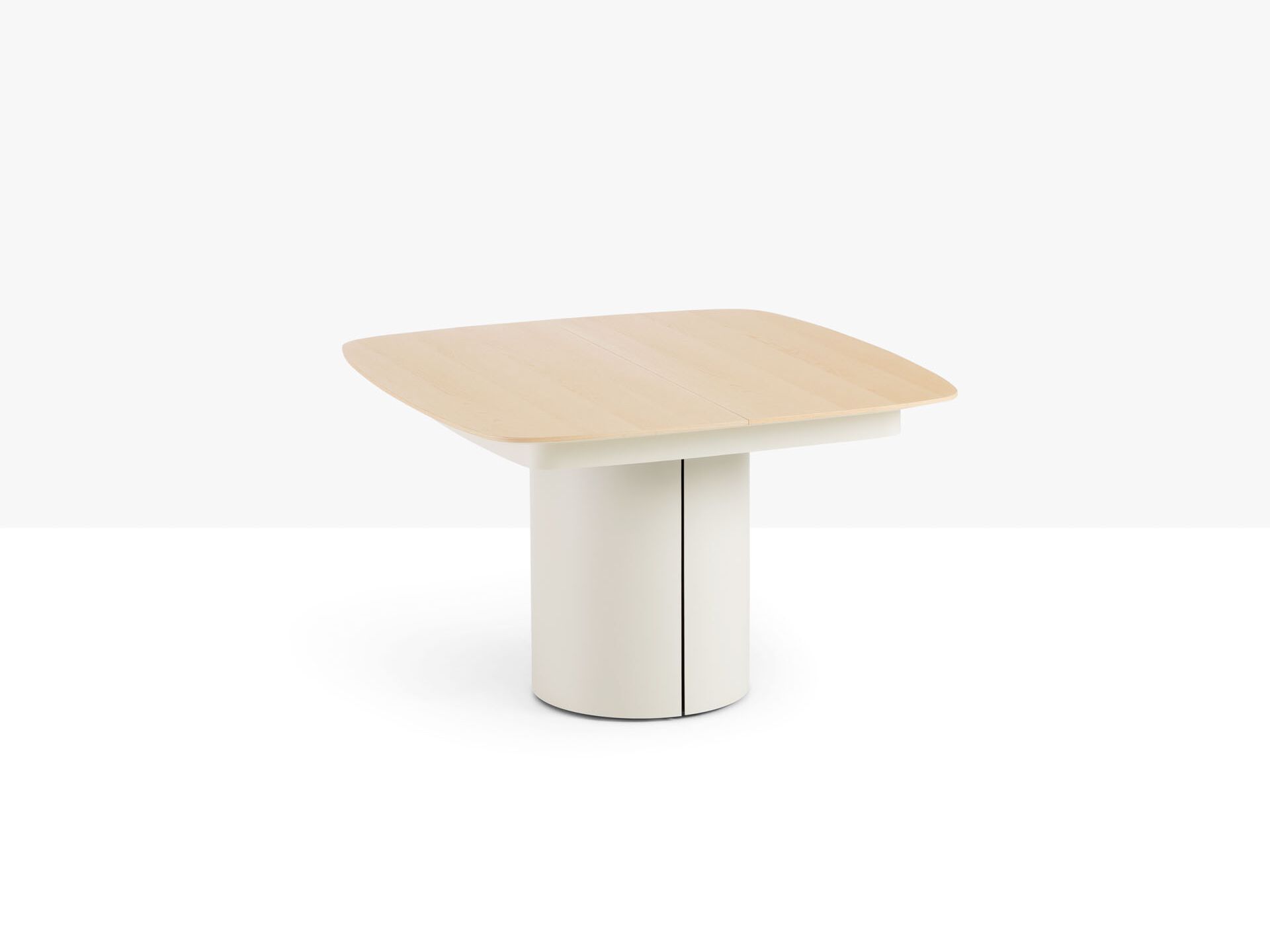 Деревянный квадратный выдвижной стол Midj кунжут ARCH-00149279