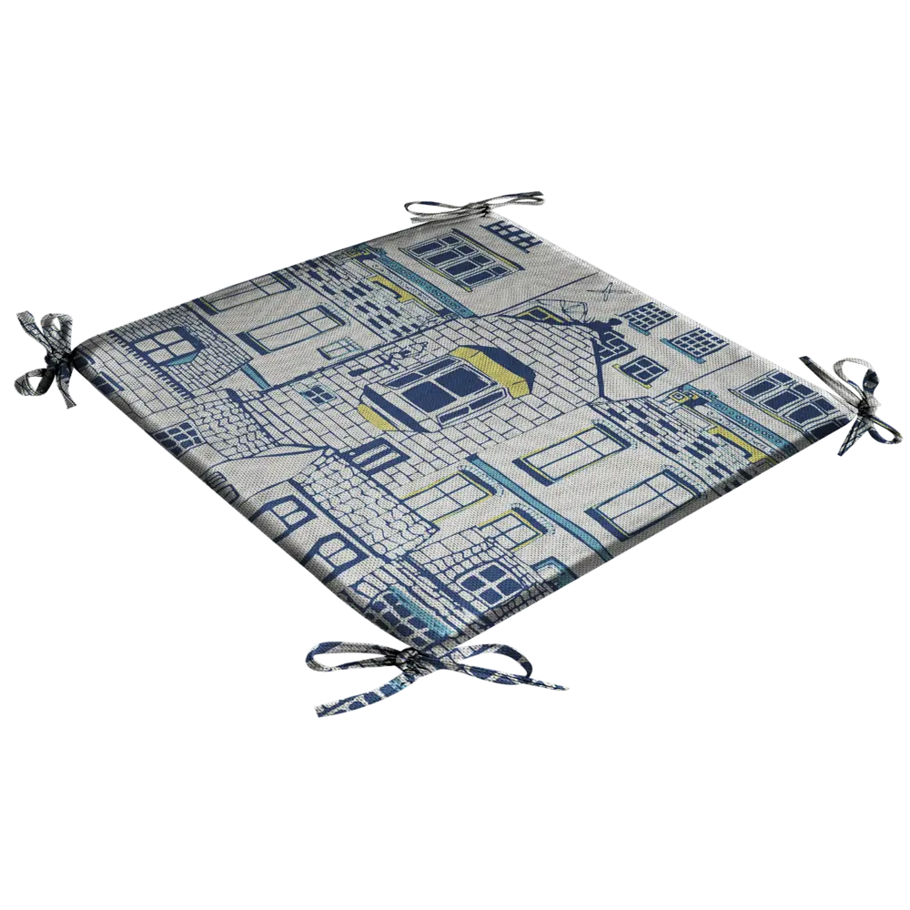 Галета на табурет «Город» 35x35 см цвет мультиколор 82709352 STLM-2140887 LINEN WAY  - Вид №1