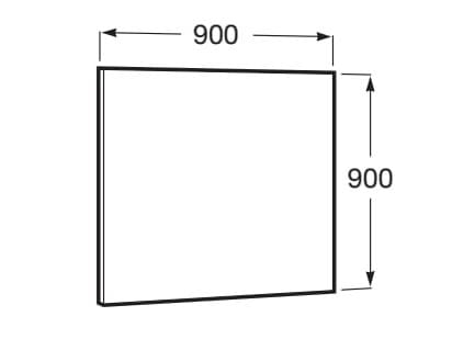 Прямоугольное зеркало для ванной комнаты Roca ARCH-00055915 - Вид №25