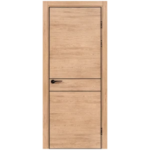 Межкомнатная дверь Борно 52 с замком и петлями 80x220 см цвет Органик Оак 89423504