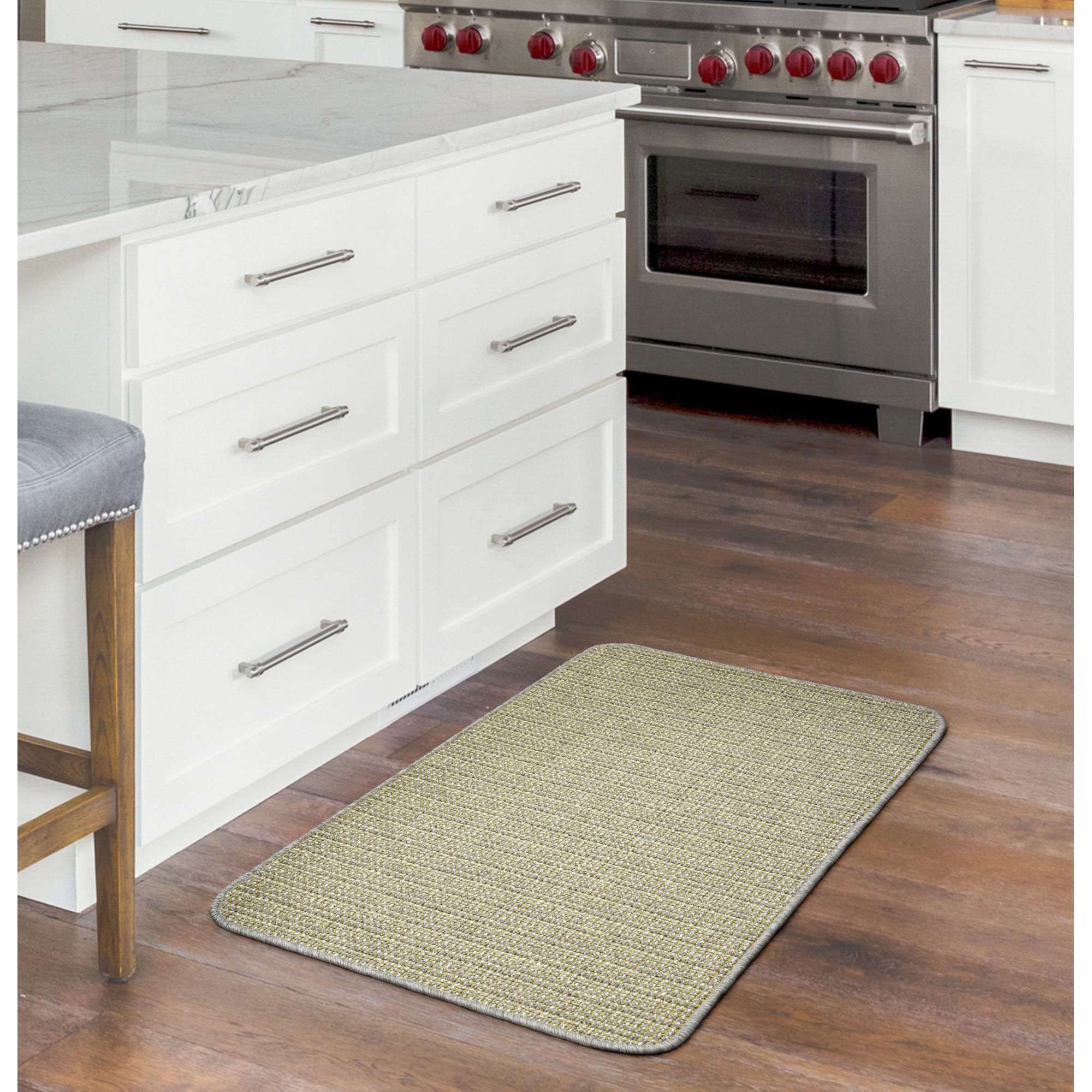 82207846 Коврик «Newberry», 67x100 см, полипропилен/резина, цвет серый Santreyd  - Вид №2