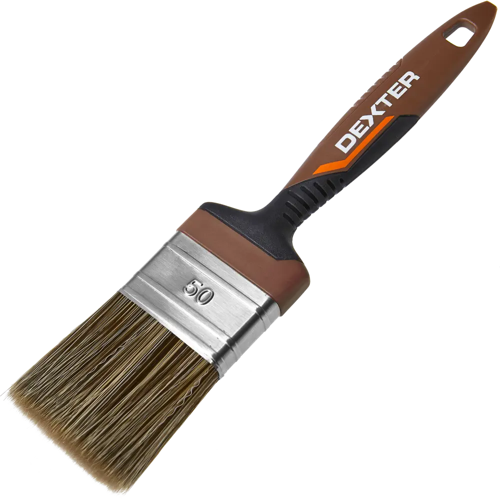 Кисть Dexter для лаков и антисептиков 50 мм с эргономичной ручкой 82798222 STLM-0036046