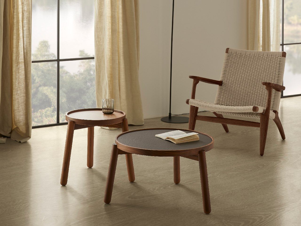 Деревянный круглый журнальный столик Kendo Mobiliario Van ARCH-00069604 - Вид №2