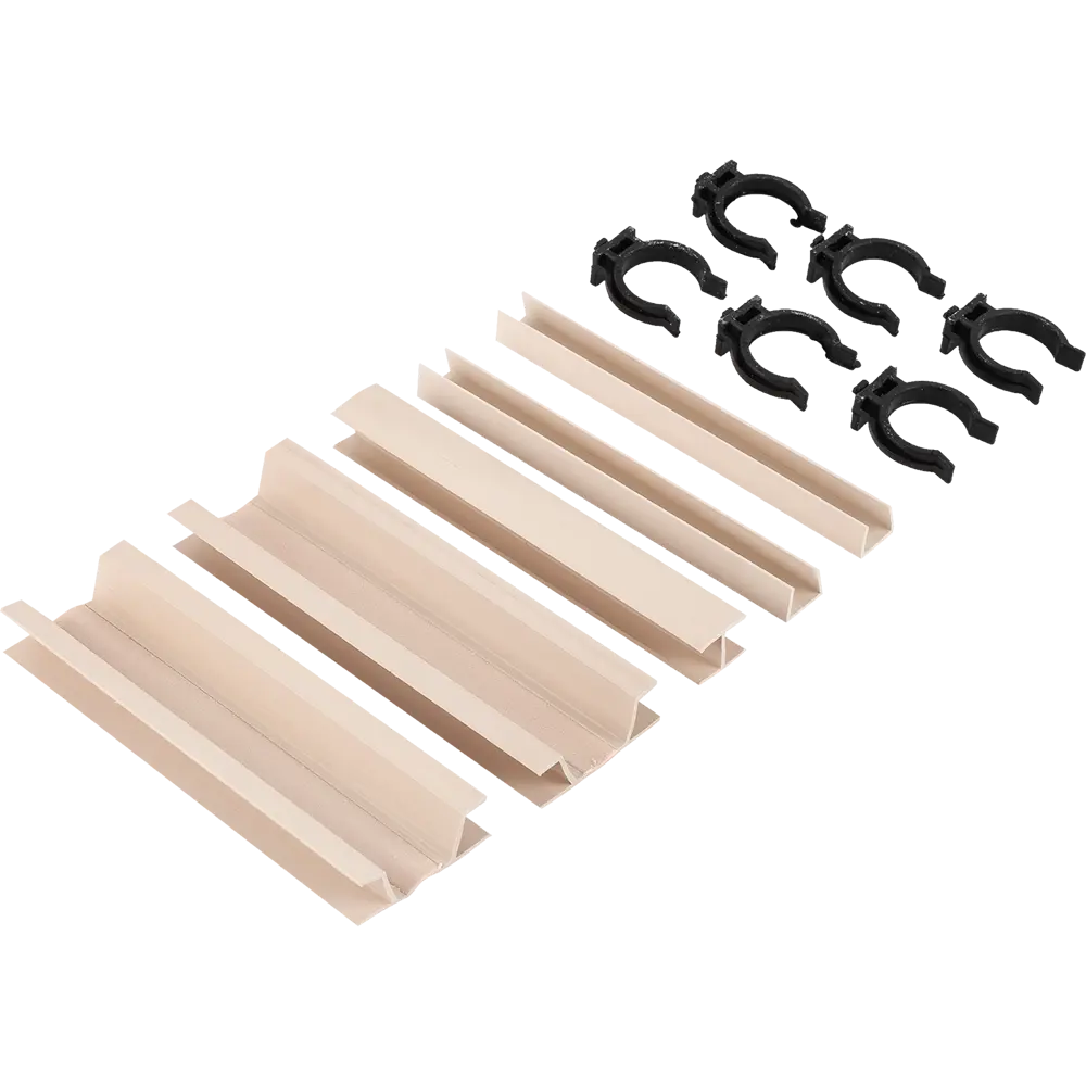 Комплект для установки кухонного цоколя, 19 см, ПВХ, цвет бежевый Santreyd STLM-2103088