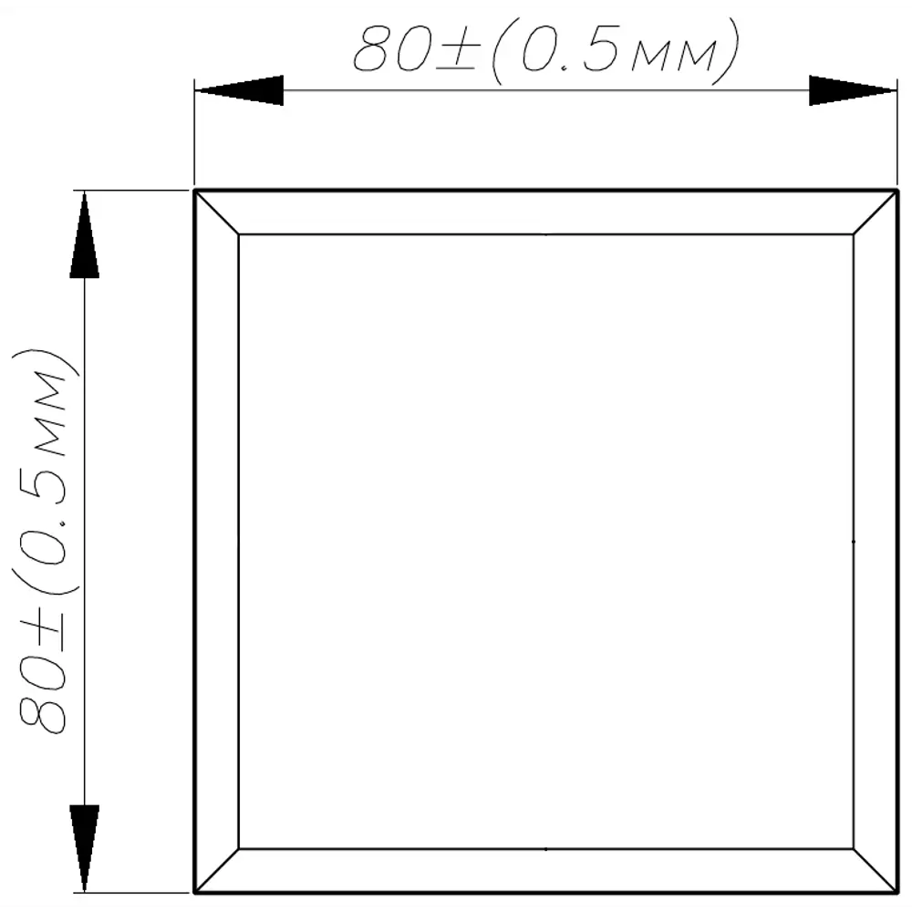 Квадрат 80x80 мм цвет айсберг 89349503 STLM-2102579 Santreyd  - Вид №2