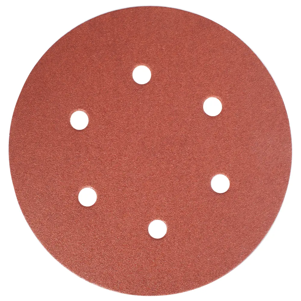 Абразивный круг Velcro Dexter P120, 6 отверстий, D150 мм, 5 шт. 13822476 STLM-2175136 