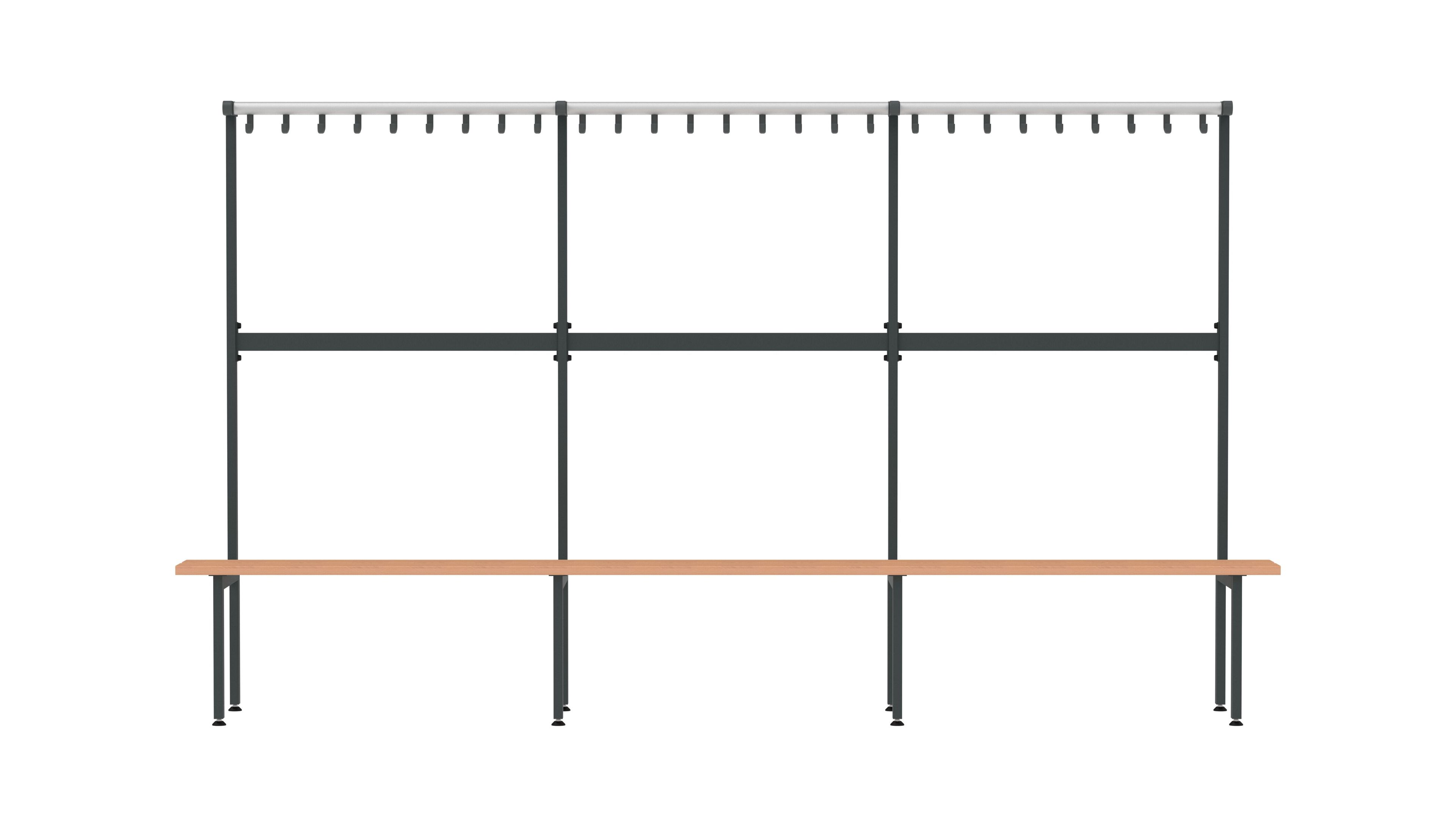 Стальная и деревянная скамейка для спортивных сооружений FUNCTIONALS Tertio ARCH-00085815 - Вид №7
