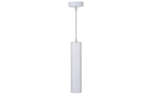 16255303 Подвесной светильник цилиндр D55мм GU10 белый, провод 1,5м P51A.D55.W Светкомплект