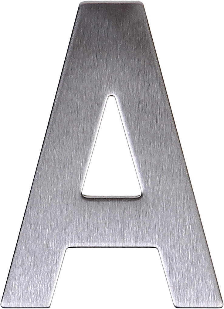 13658653 Буква «А» самоклеящаяся 95х62 мм нержавеющая сталь цвет серебро STLM-0003652 LARVIJ