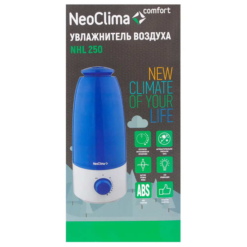 Увлажнитель воздуха ультразвуковой Neoclima NHL-250L цвет белый STLM-2150339 - Вид №5