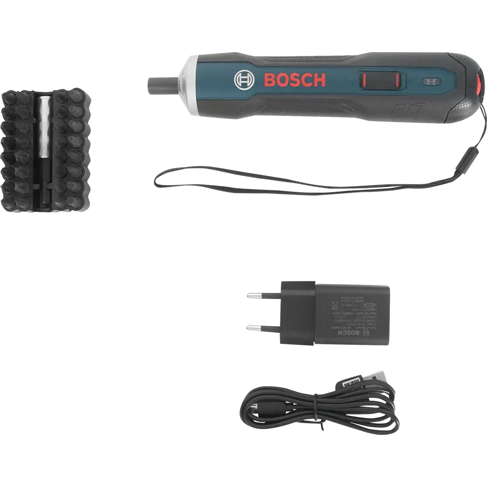 Отвертка аккумуляторная Bosch Go, 3.6 В Li-Ion 1.5 Ач, набор бит 33 шт BOSCH PROFESSIONAL STLM-2138994 - Вид №2