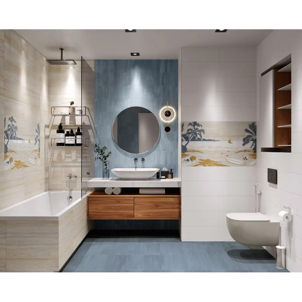 Напольная плитка Mix&live Base G 42х42 см 1.76 м² цвет синий 84789571 STLM-2205938 BELANI  - Вид №4