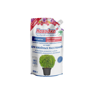 ЭКО удобрение для хвойных растений АЦ210005, из торфа на основе гуминовых кислот, 0,25 кг, концентрат на 250 л НАХОДКА