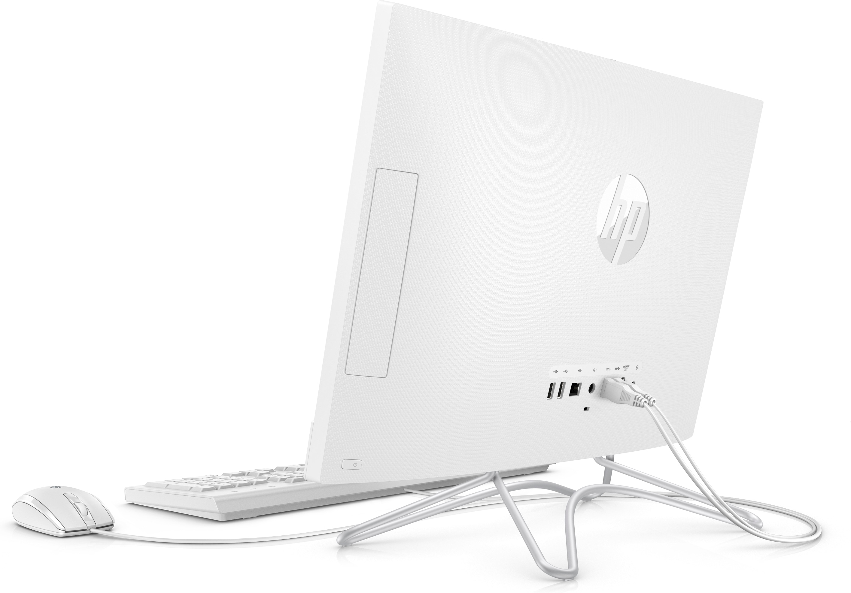 3VA53EA#ACB 200 g3 aio 21,5" nt 21.5"(1920x1080 (матовый))/intel core i3 8130u(2.2ghz)/8192mb/256pcissdgb/dvdrw/bt/wifi/war 1y/w10pro + snow white, spec HP Santreyd  - Вид №3