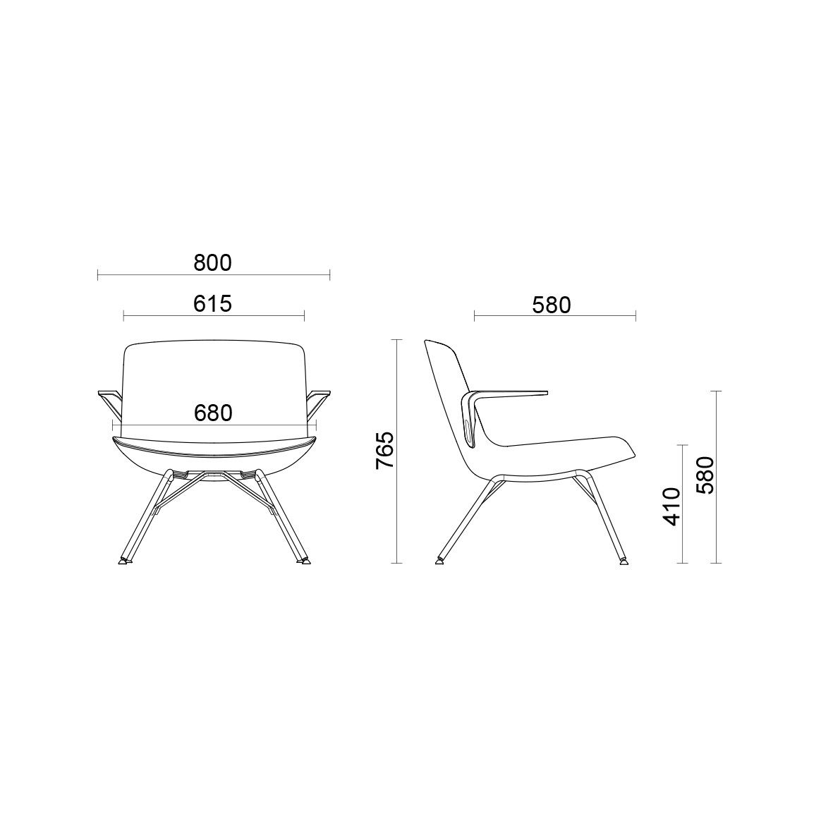 Тканевое кресло Sitland Milos ARCH-00131634 - Вид №6