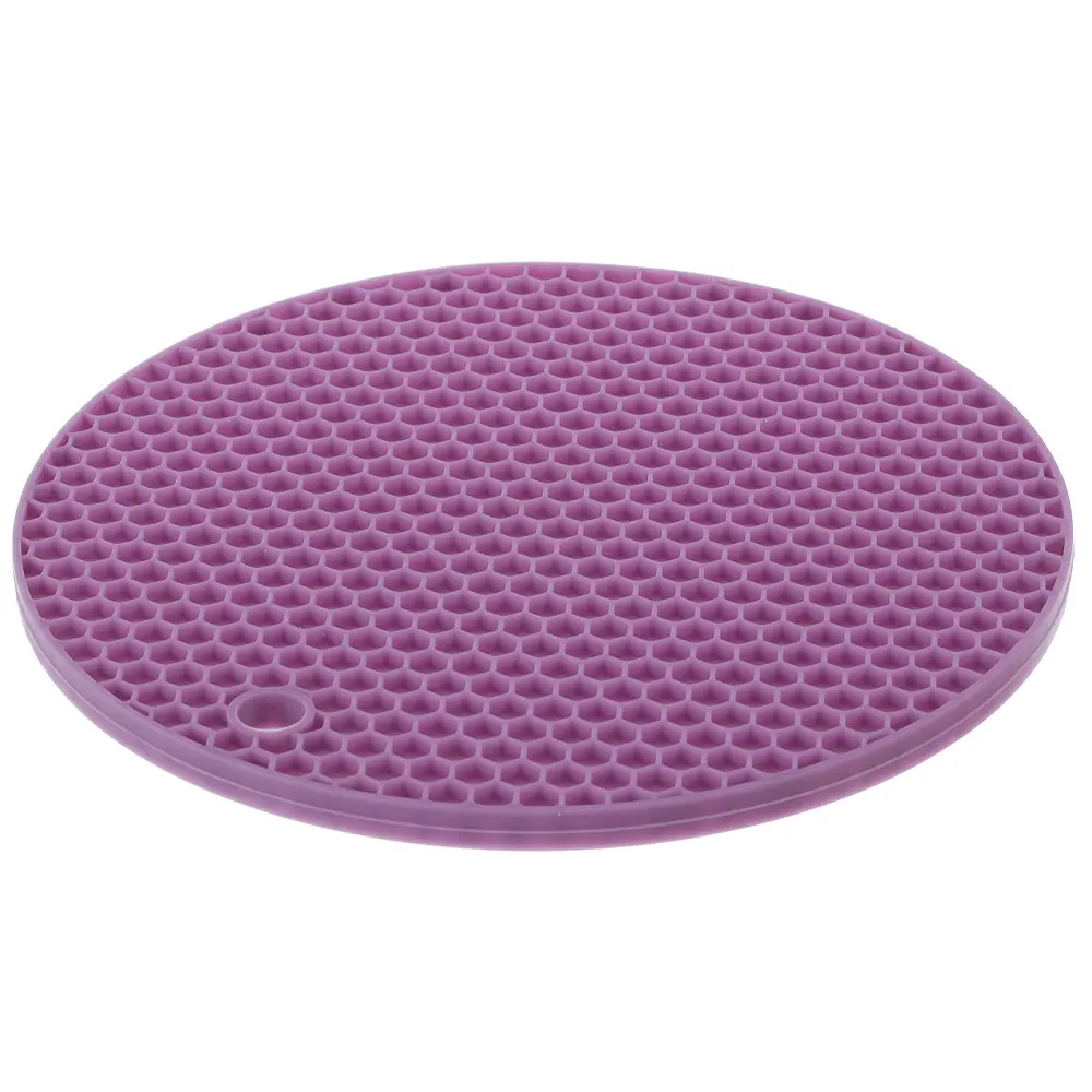 Прихватка/подставка под горячее 18x18x0.75 см силикон цвет слива Santreyd STLM-2135828