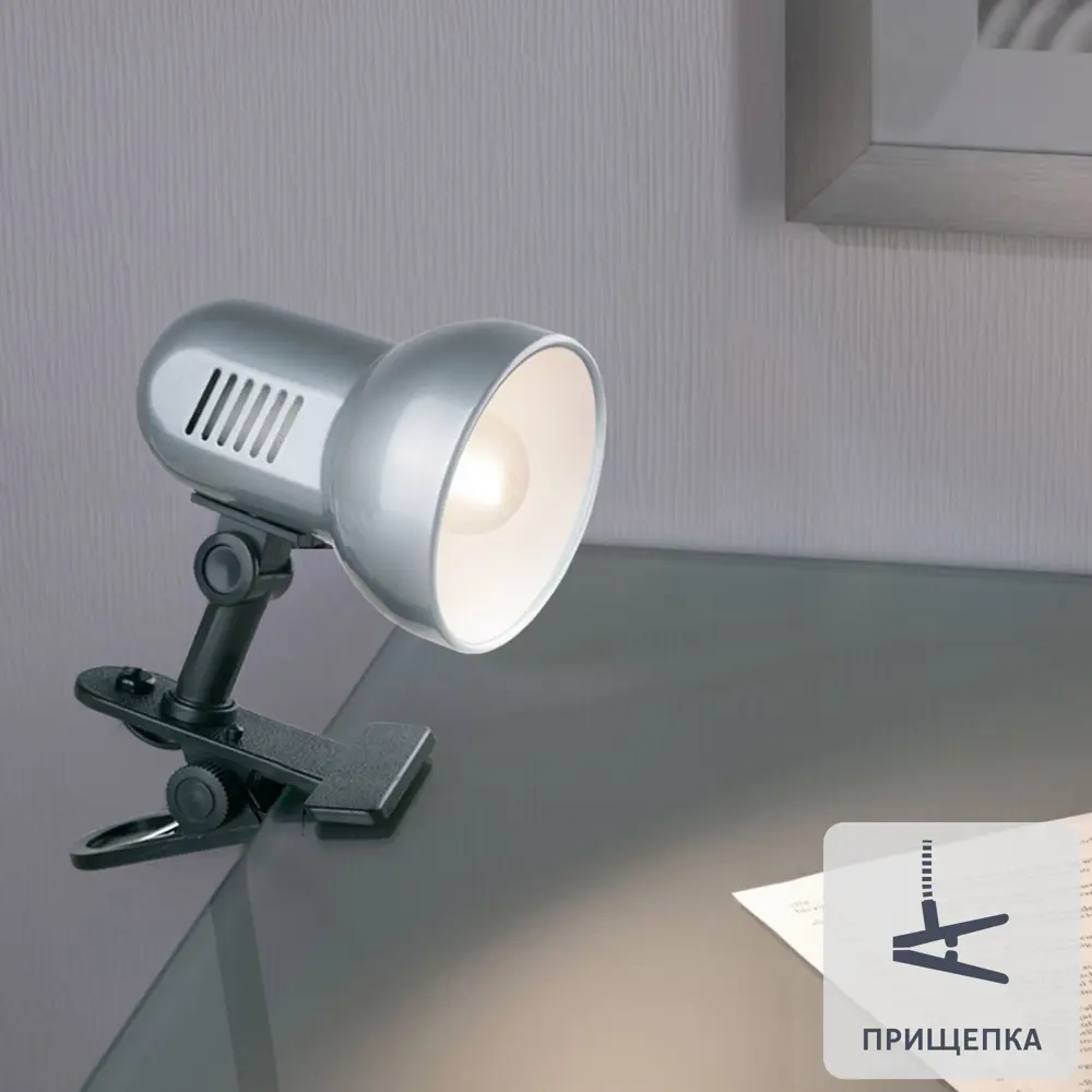 Настольный светильник Camelion H-035 с креплением-прищепкой 82705316