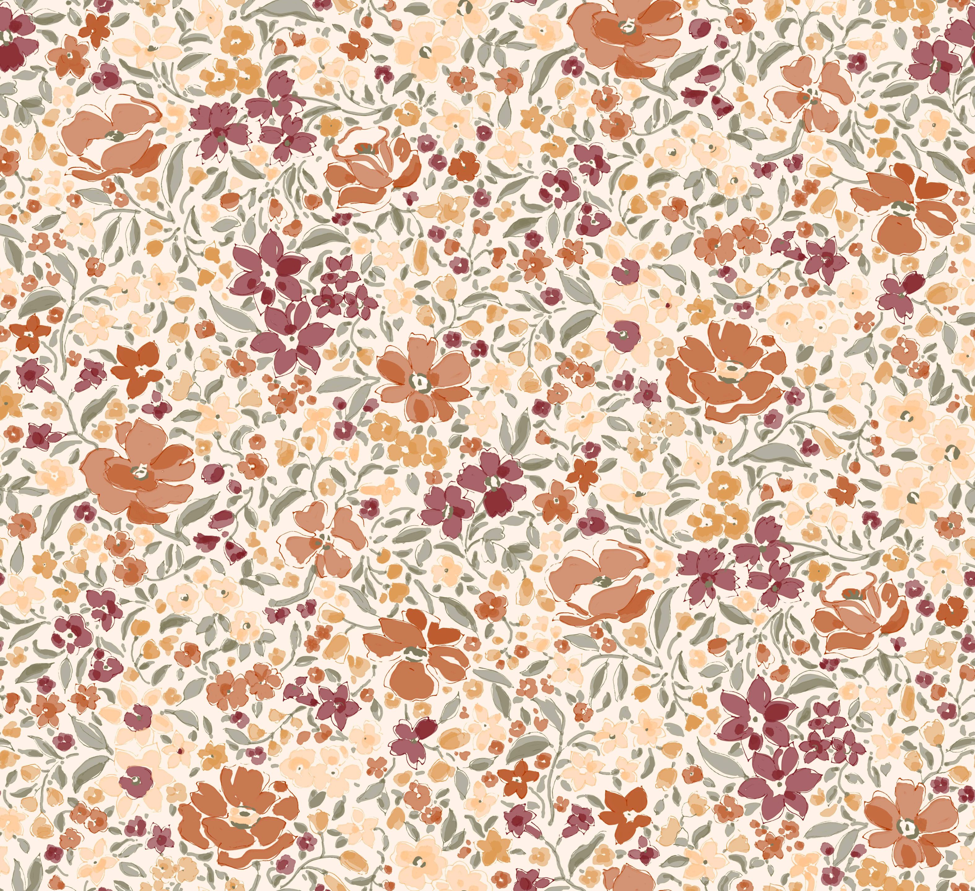 Цветочные узоры нетканые обои LELIEVRE Quenin-Belle Époque ARCH-00040094 - Вид №7