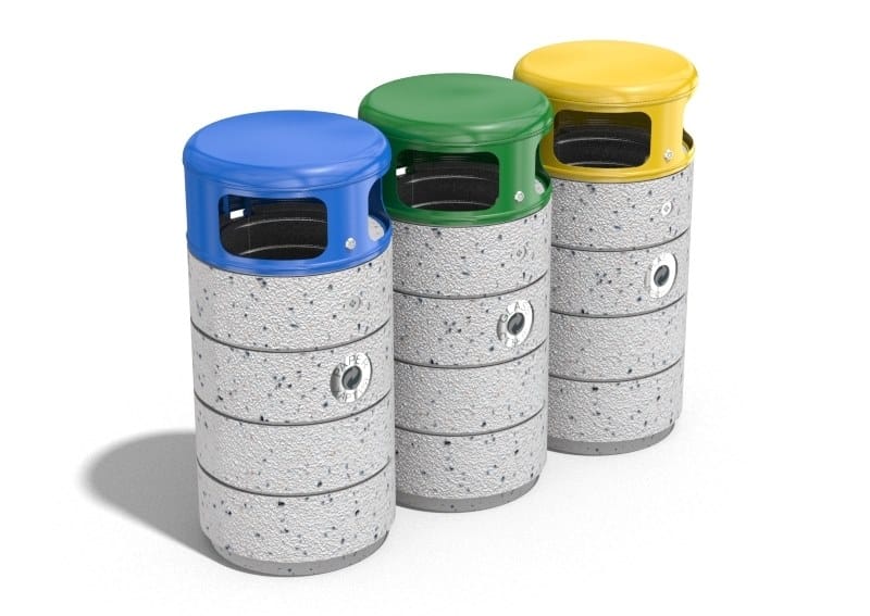 Наружные бетонные стойки для мусора для утилизации отходов ENCHO ENCHEV - ETE 128/235R ARCH-00023143 - Вид №6