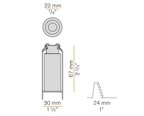 Заливка формы алюминиевый утопленный светодиодный прожектор Panzeri Eddie ARCH-00058291 - Вид №8