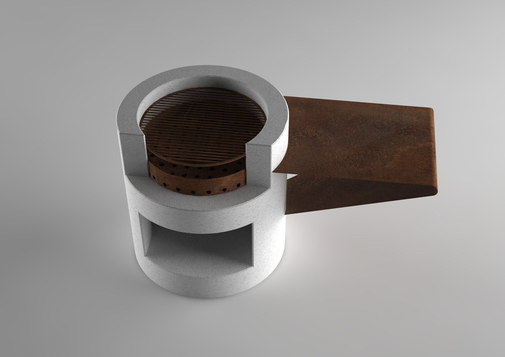 Реконструированный каменный барбекю Viscio Urban Design CILINDRO ARCH-00141765 - Вид №1