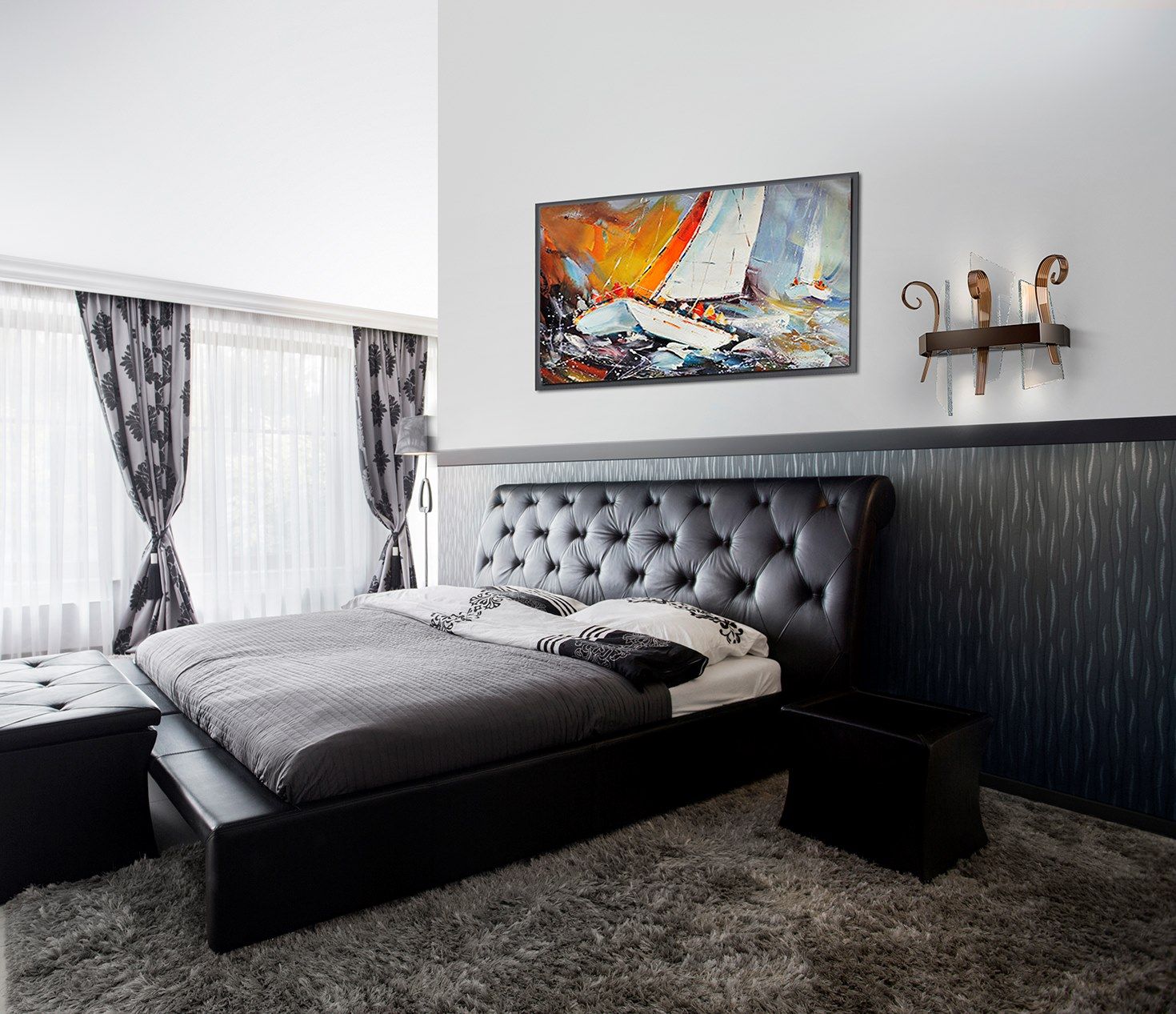 Стеклянный светодиодный настенный светильник Patrizia Volpato Vela ARCH-00009305 - Вид №3