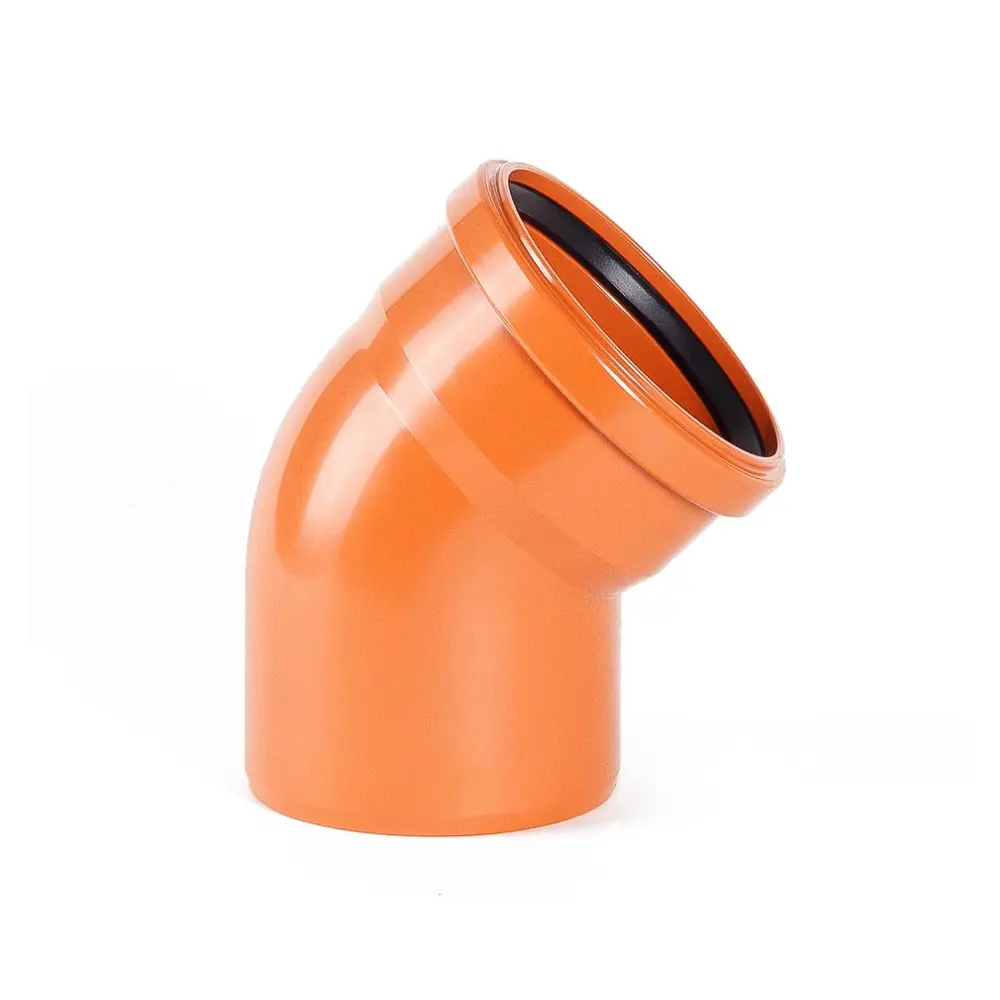 Отвод Хемкор d200 мм 45° пластиковый для наружной канализации STLM-2183029