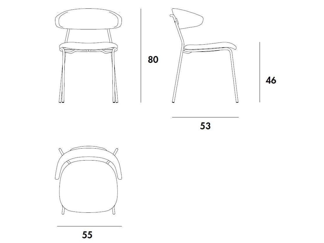 Тканевый стул с подлокотниками Sovet Italia SOFT LOW ARCH-00114196 - Вид №7