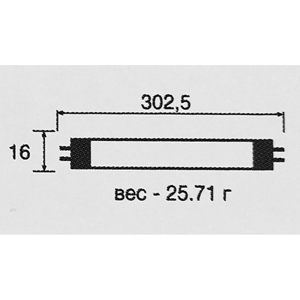 Лампа люминесцентная Osram G5 56 В 8 Вт туба 385 лм цвет света нейтральный белый STLM-2054451 - Вид №6