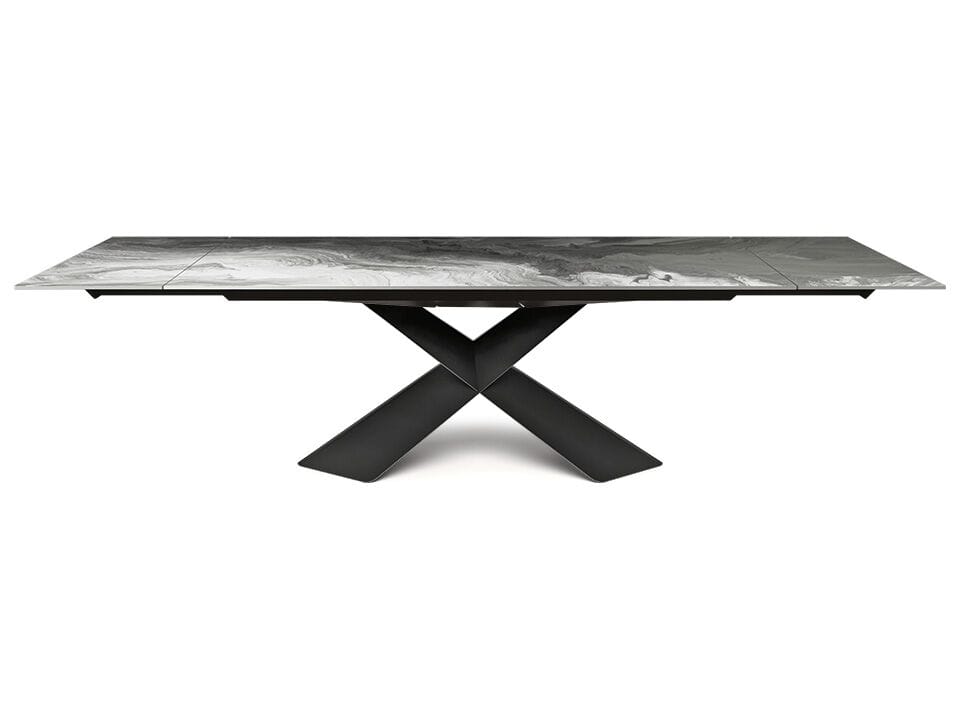 Стеклянный выдвижной прямоугольный стол Cattelan italia Tyron ARCH-00136857