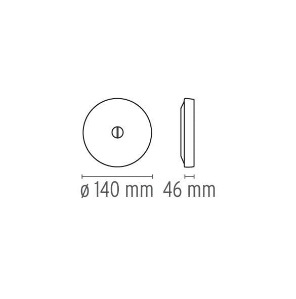 Настенный светильник / потолочный светильник из опалового стекла Flos ARCH-00052701 - Вид №3