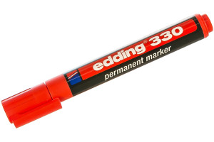 15563857 Перманентный маркер, красный, клиновидный наконечник 1.5-3мм E-330-2 EDDING