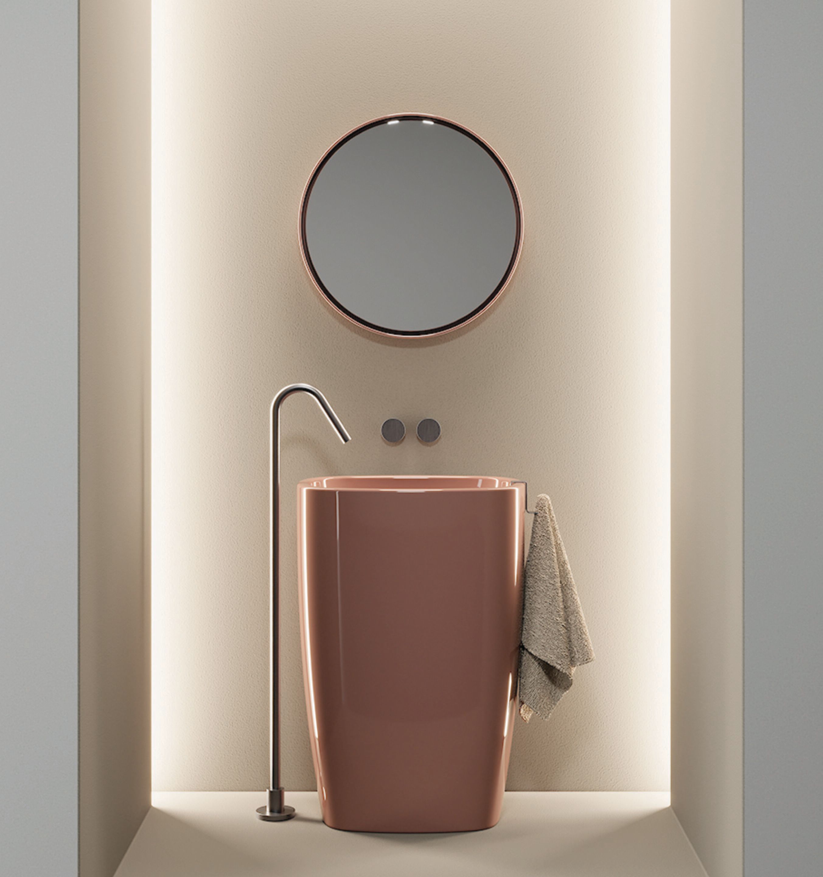 Керамическая отдельно стоящая раковина Nic Milk ARCH-00078642 - Вид №4