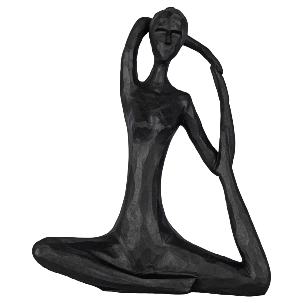 Статуэтка Йога пластик черная 18 см Atmosphera STLM-2136406 - Вид №1