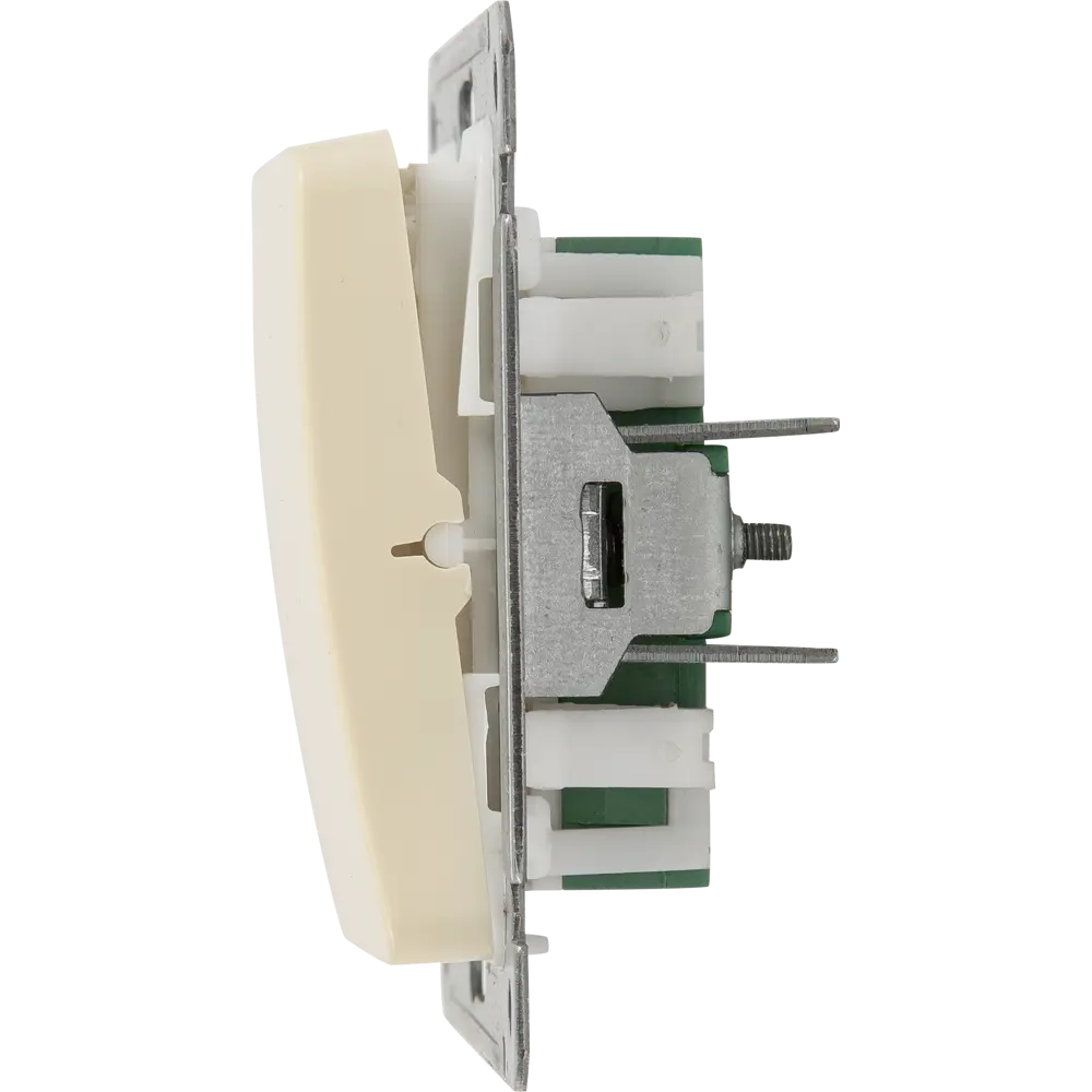 Выключатель встраиваемый Hegel Мастер 2 клавиши цвет слоновая кость STLM-2048767 - Вид №3