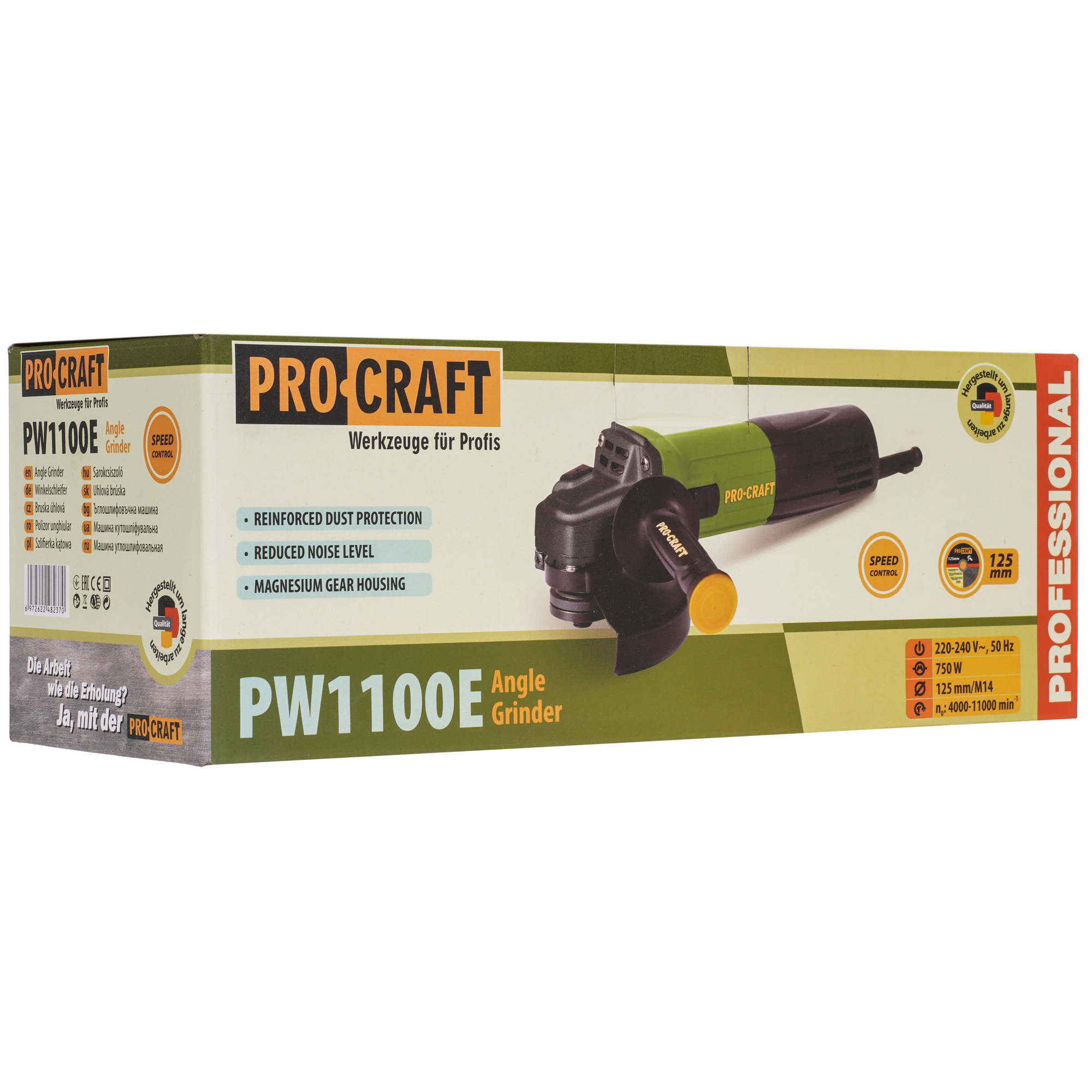 Углошлифовальная машина (УШМ) Procraft PW1100E 9277927 STDN-0025542 - Вид №7
