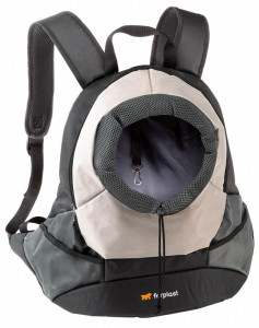 ПР0049297 Рюкзак для собак Kangoo L, серый (полиэстэр) 41,5х20х43см FERPLAST