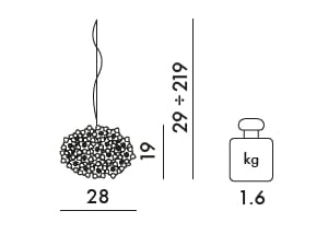 Светодиодный подвесной светильник из инженерного пластика Kartell BLOOM ARCH-00153170 - Вид №23