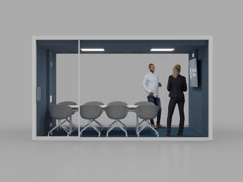 Многосторонняя акустическая офисная кабина со встроенным освещением Vetrospace VETROSPACE XXL ARCH-00151626 - Вид №9